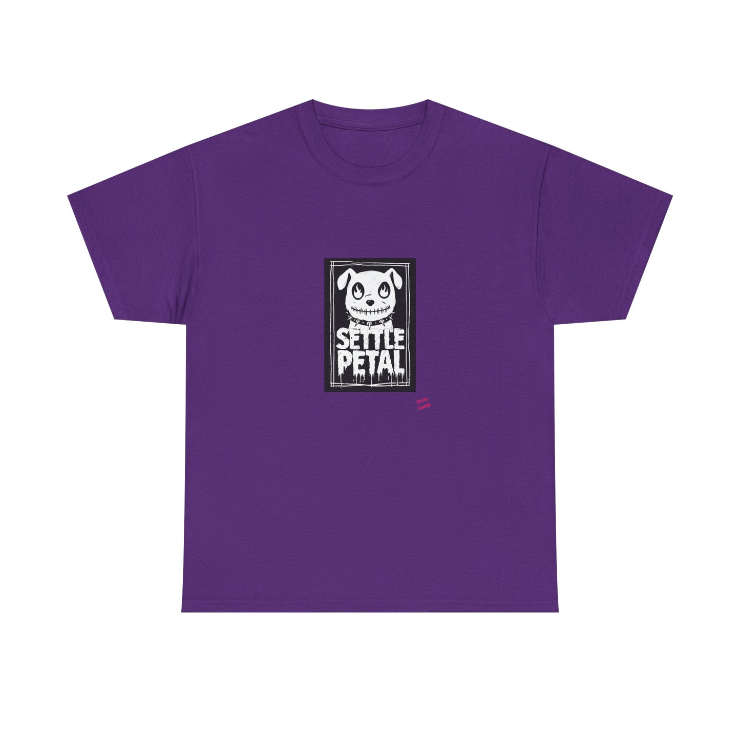 Settle Petal Dog Tee | Fun Unisex Cotton T-Shirt for Casual Wear