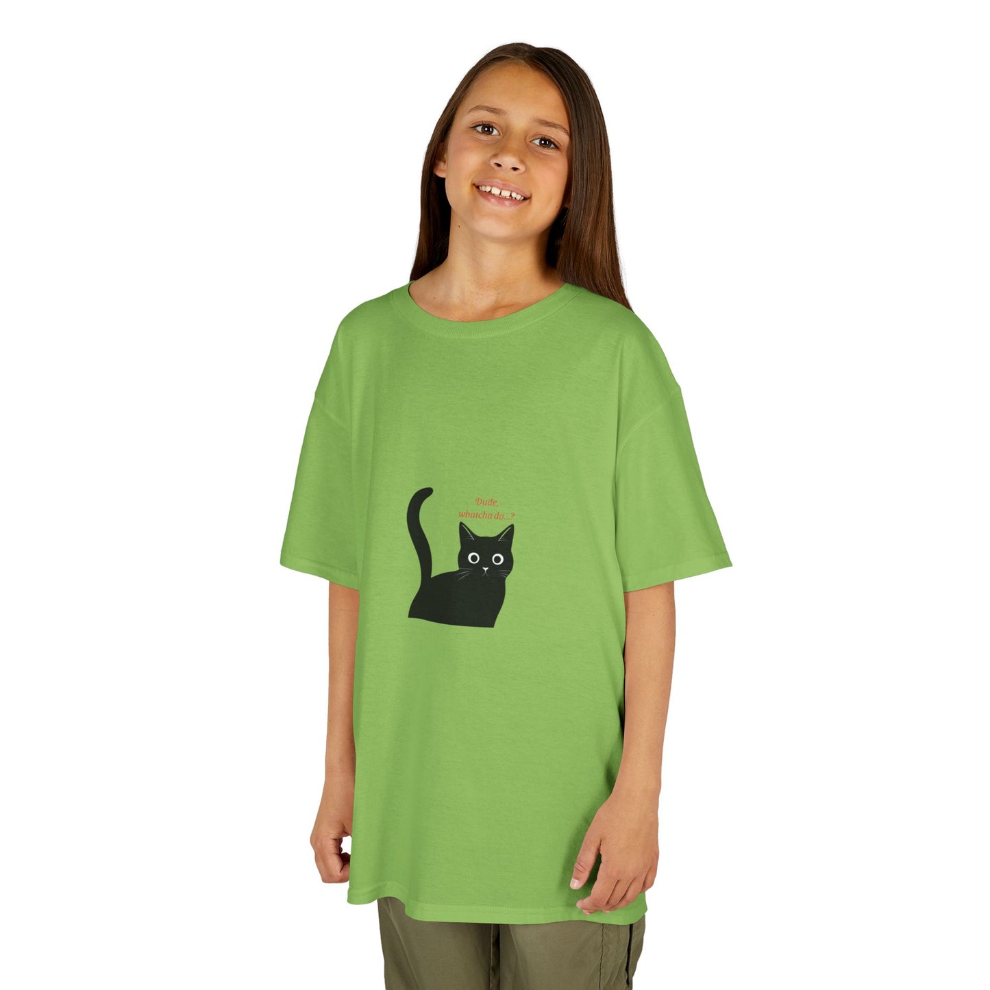 Cute Cat Kids T-Shirt, Funny Cat Tee, Pet Lover Gift, Children's Cotton Tee, Birthday Gift, Animal Lover Tee