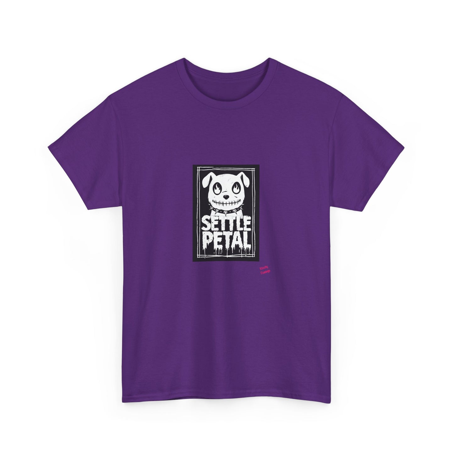 Settle Petal Dog Tee | Fun Unisex Cotton T-Shirt for Casual Wear