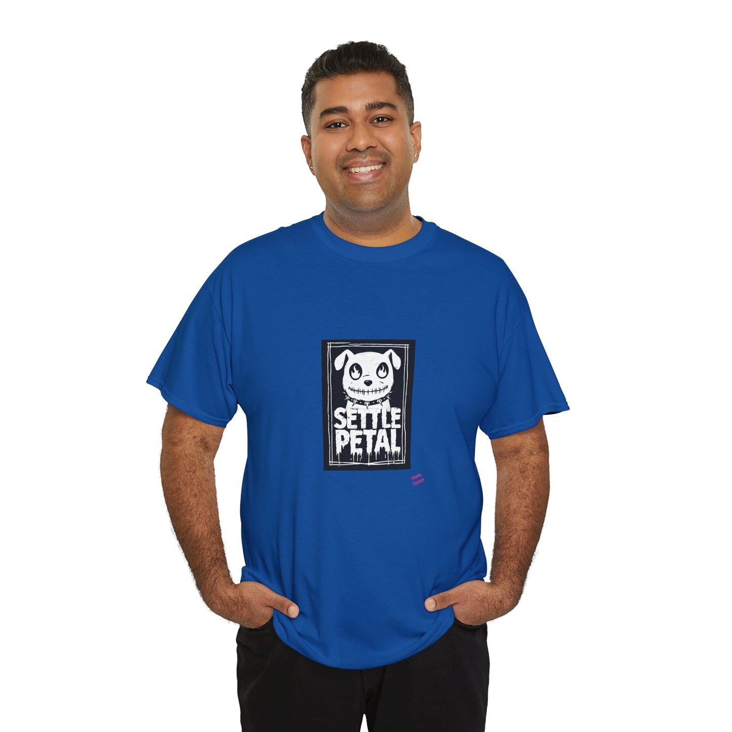 Settle Petal Dog Tee | Fun Unisex Cotton T-Shirt for Casual Wear