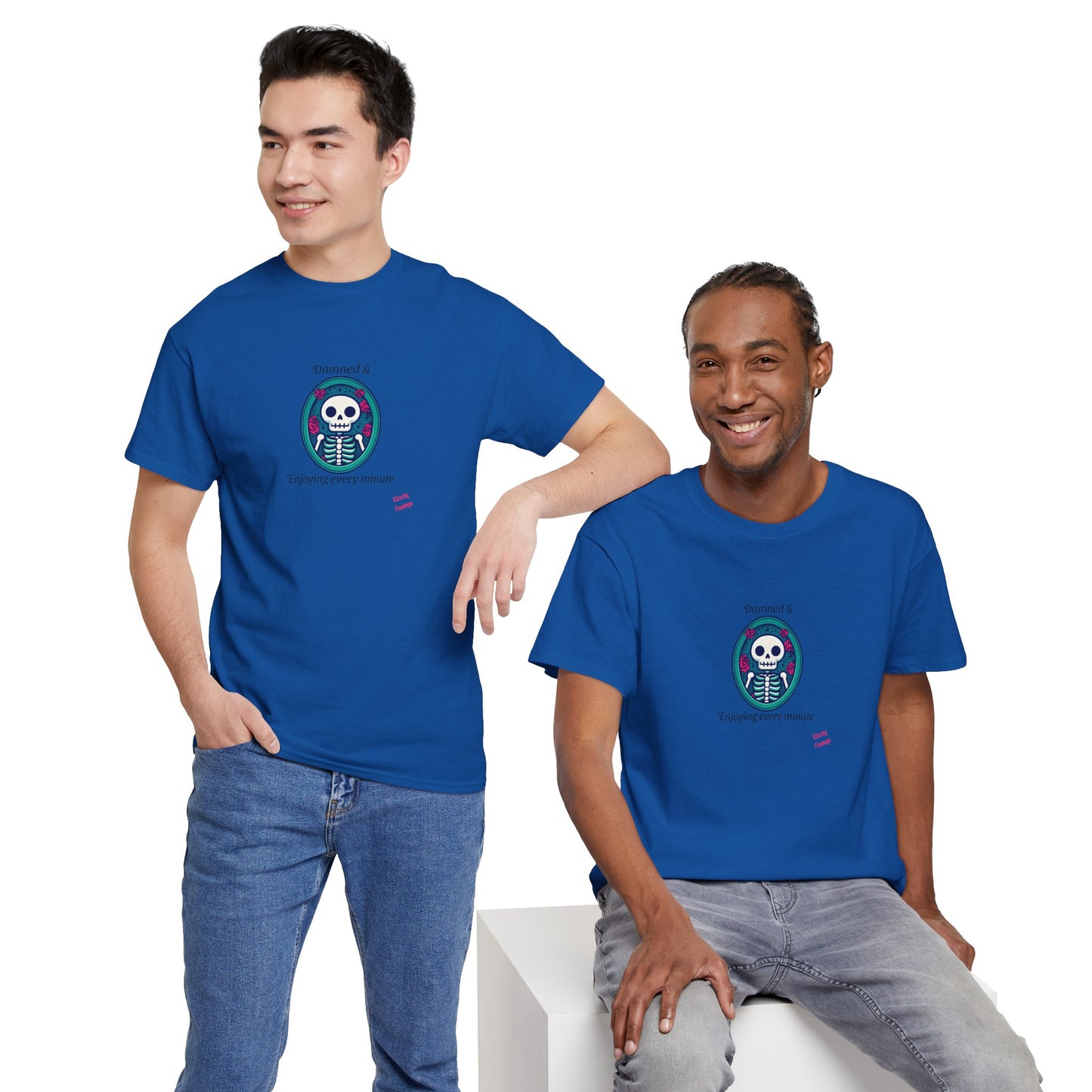 Skeleton Vibes Unisex Heavy Cotton Tee - Perfect for Halloween, Casual Wear, Gifts, Parties, and Trendy Outfits