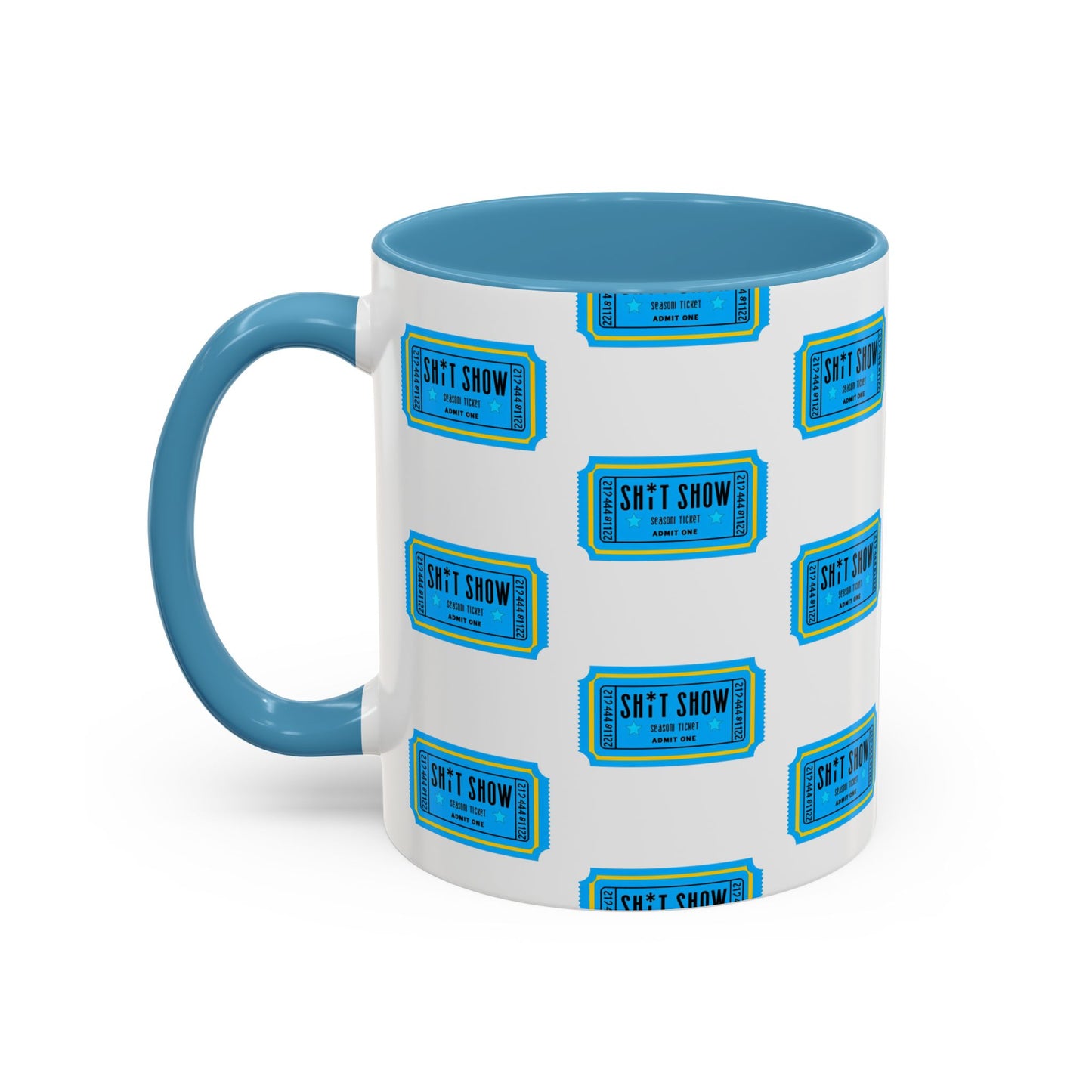 Accent Coffee Mug - 'Sh*t Snow' Design - Fun Gift for Coffee Lovers, Funny Mug for Winter, Unique Holiday Present, Hot Cocoa Cup