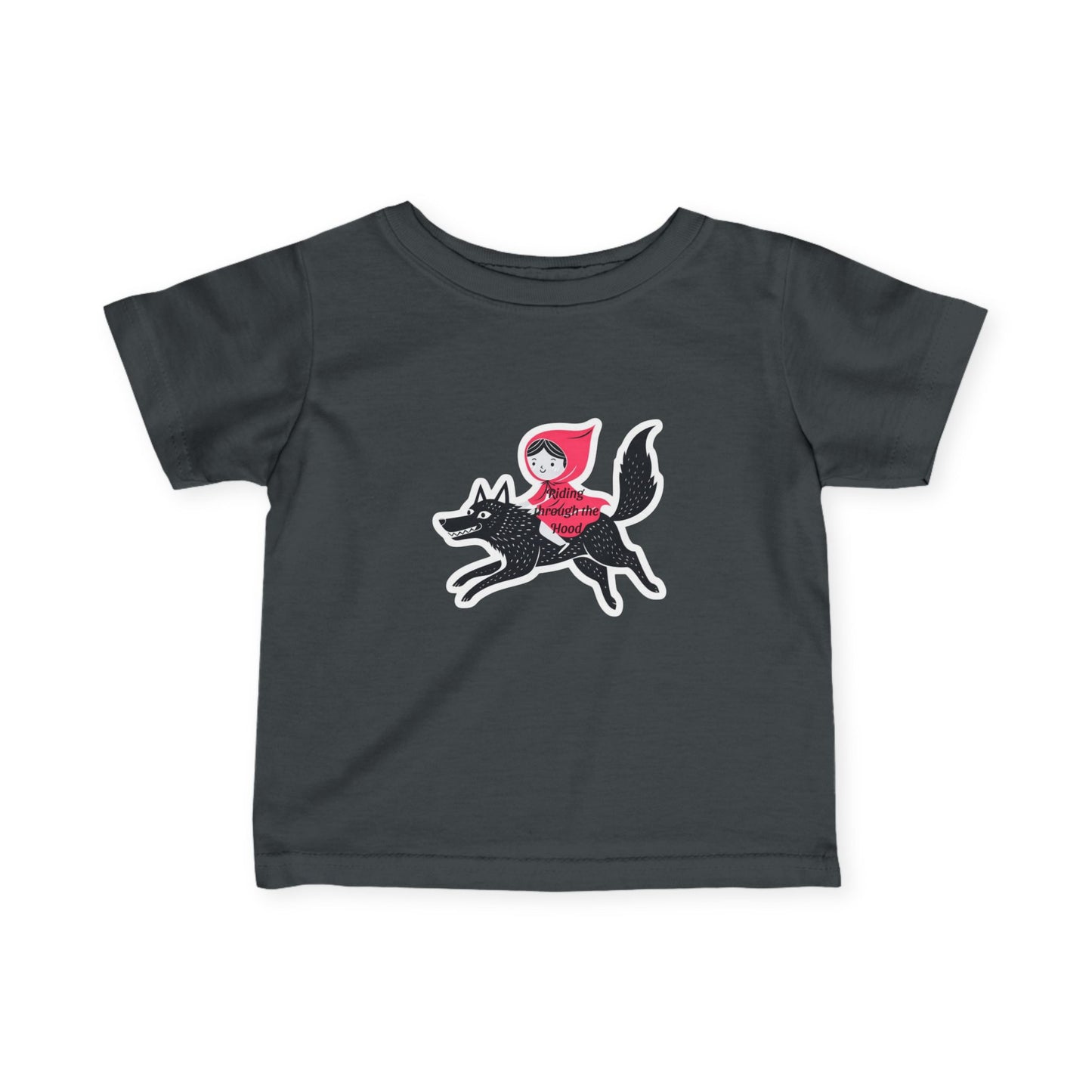 Whimsical Infant Tee - Little Red Riding Hood Adventure, Baby T-Shirt, Kids Clothing, Nursery Gift, Toddler Apparel