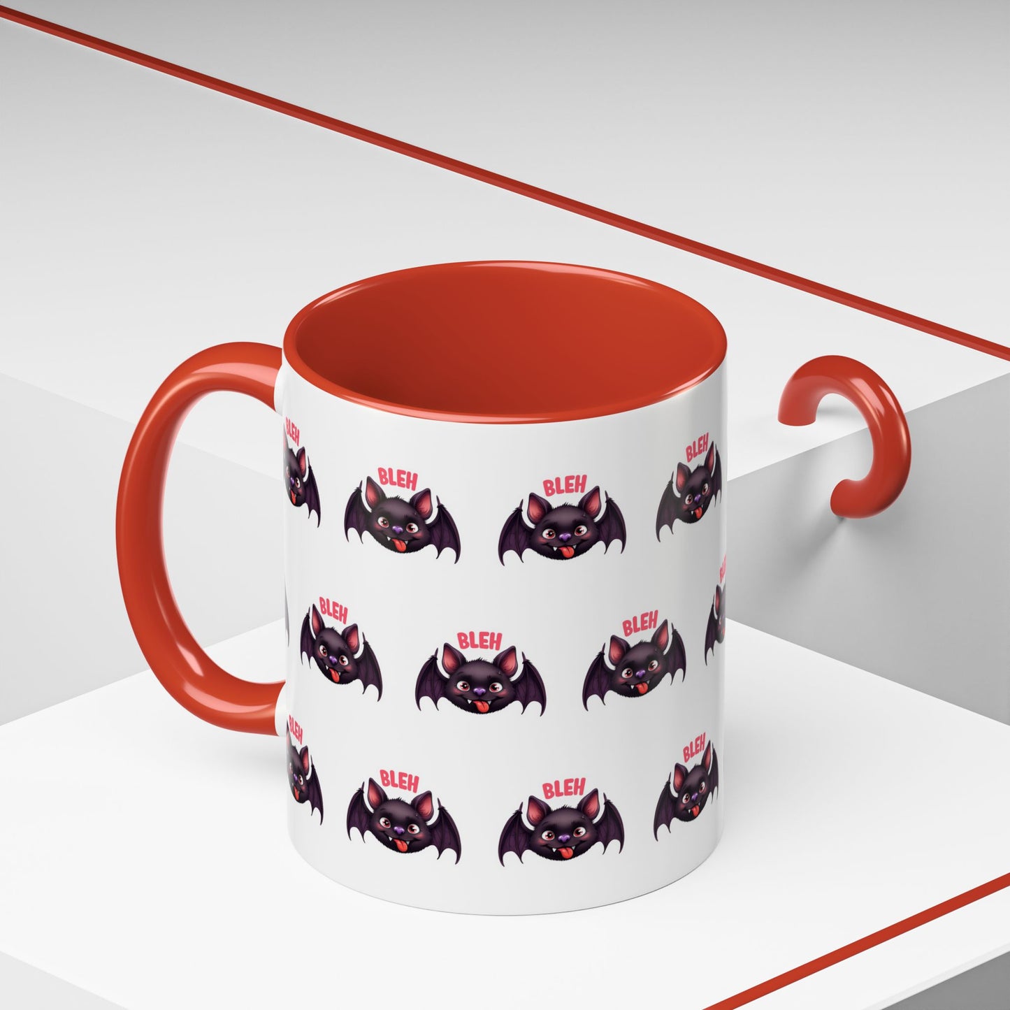 Gothic Bat Coffee Mug, Halloween Gift, Cute Animal Cup, Spooky Decor, Funny Kitchenware