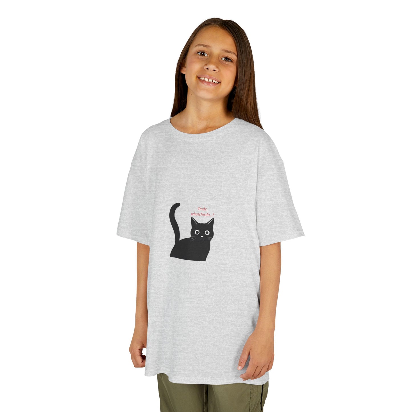 Cute Cat Kids T-Shirt, Funny Cat Tee, Pet Lover Gift, Children's Cotton Tee, Birthday Gift, Animal Lover Tee