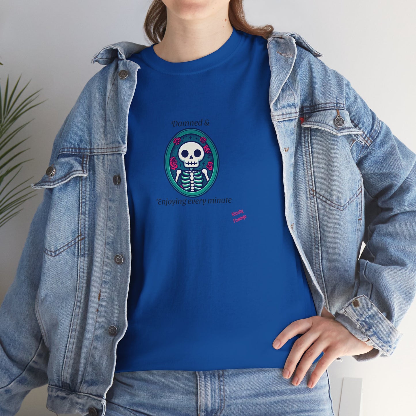 Skeleton Vibes Unisex Heavy Cotton Tee - Perfect for Halloween, Casual Wear, Gifts, Parties, and Trendy Outfits