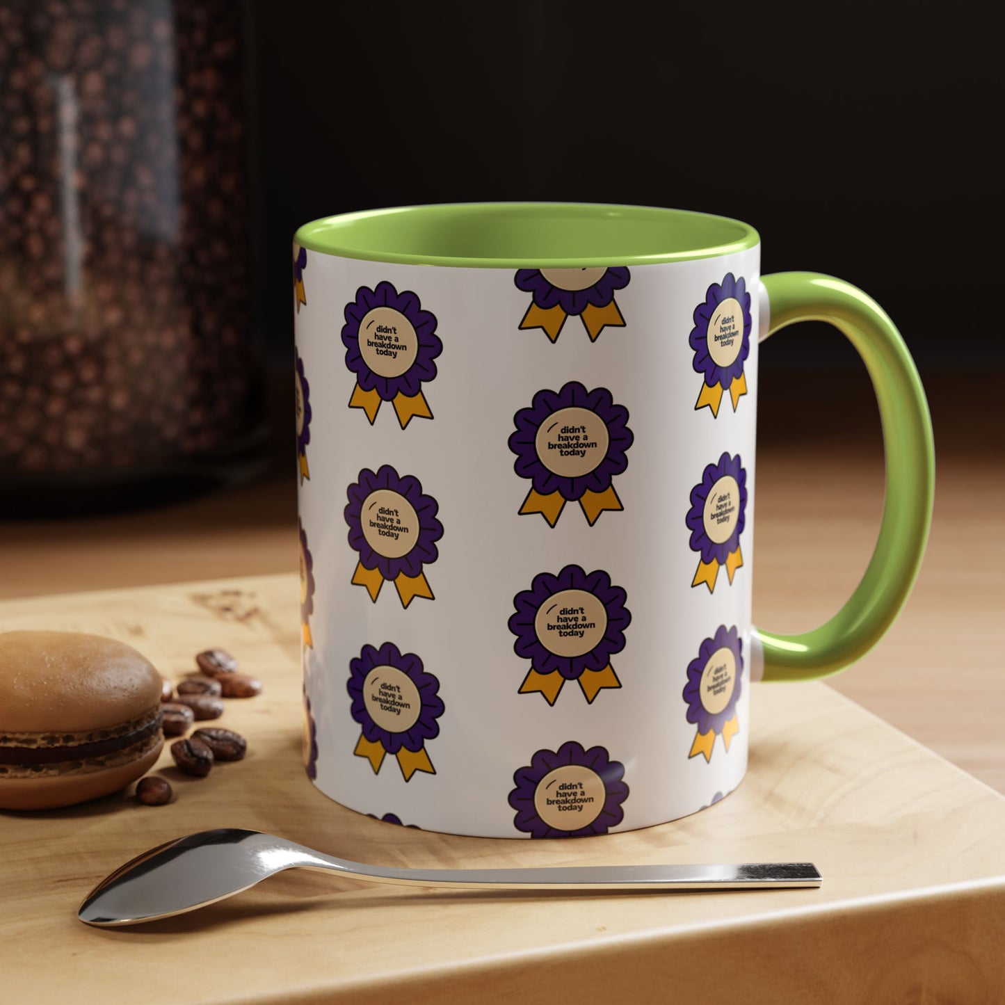 Purple Ribbon Award Coffee Mug | Winner's Gift, Celebration Mug, Office Decor, Unique Personalized Cup, Award Ceremony