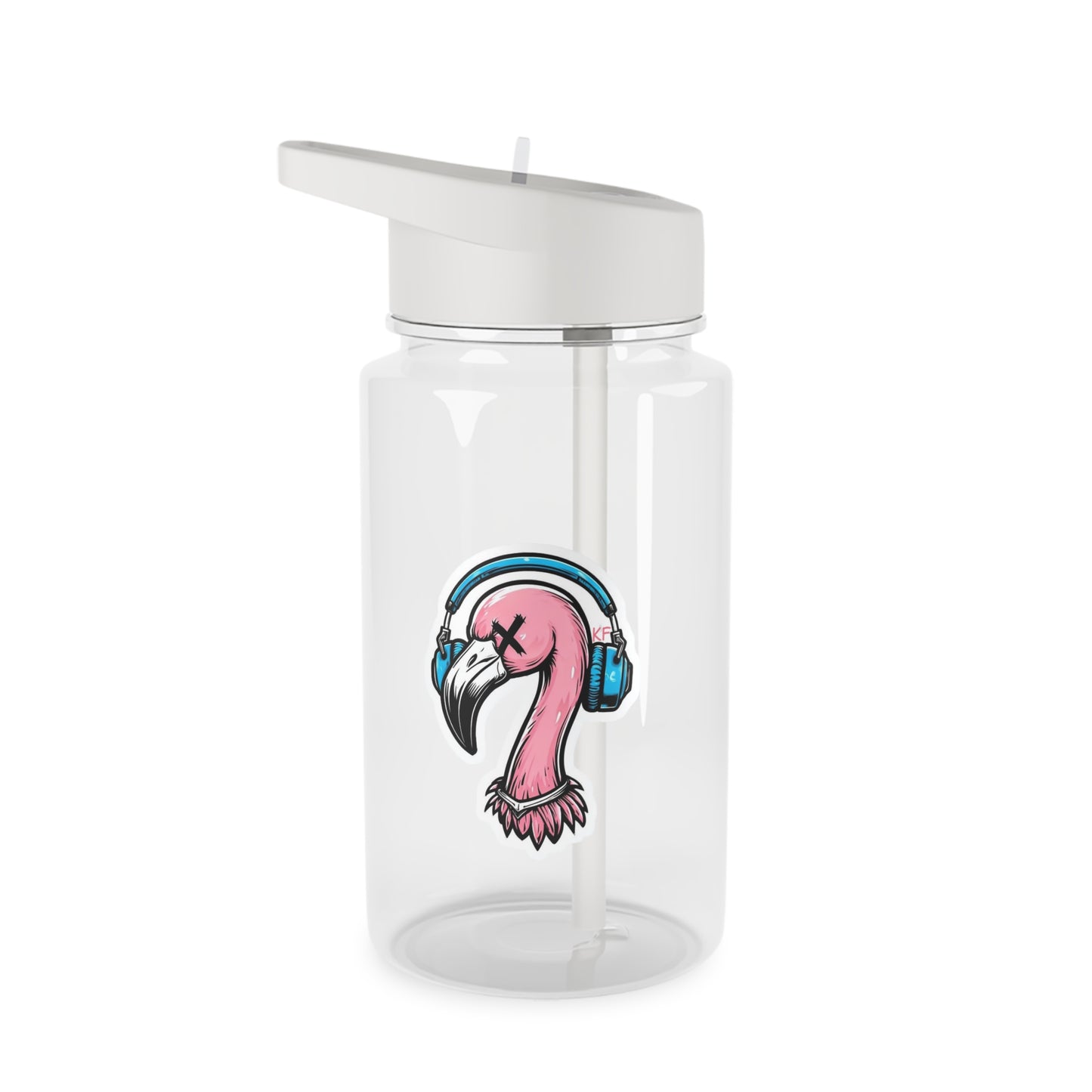 Stylish Tritan Water Bottle with Kitschy Flamingo Design, Reusable Water Container, Eco-Friendly Hydration, Ideal for Gym, Beach, and Gifts