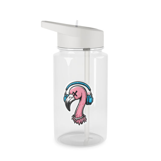 Stylish Tritan Water Bottle with Kitschy Flamingo Design, Reusable Water Container, Eco-Friendly Hydration, Ideal for Gym, Beach, and Gifts
