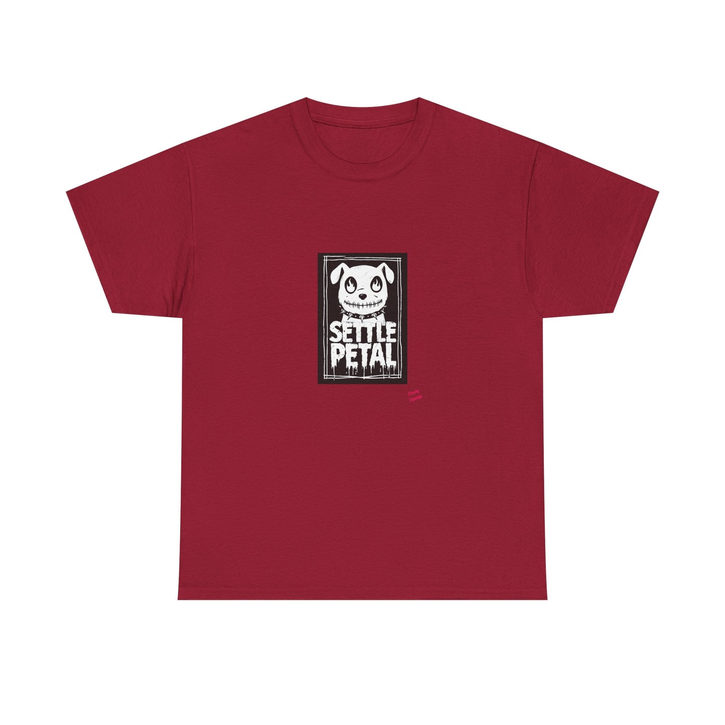 Settle Petal Dog Tee | Fun Unisex Cotton T-Shirt for Casual Wear