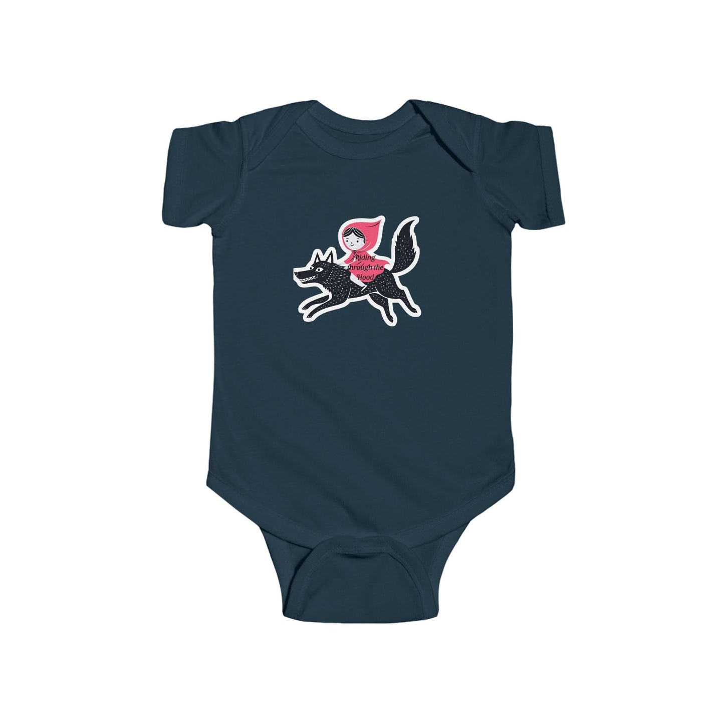 Whimsical Baby Bodysuit with Little Red Riding Hood and Wolf Design - Perfect for Playtime, Baby Showers, Birthdays, Everyday Wear, [...]