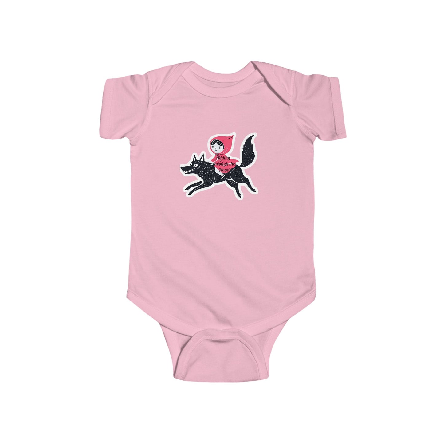 Whimsical Baby Bodysuit with Little Red Riding Hood and Wolf Design - Perfect for Playtime, Baby Showers, Birthdays, Everyday Wear, [...]