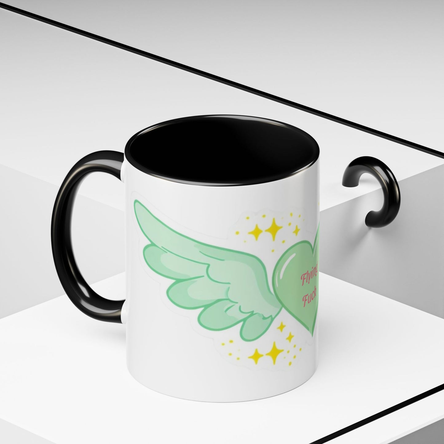 Funny Angel Wings Coffee Mug - Perfect Gift for Friends, Coffee Lovers, Hilarious Decor, Cute Kitchenware, Playful Mug
