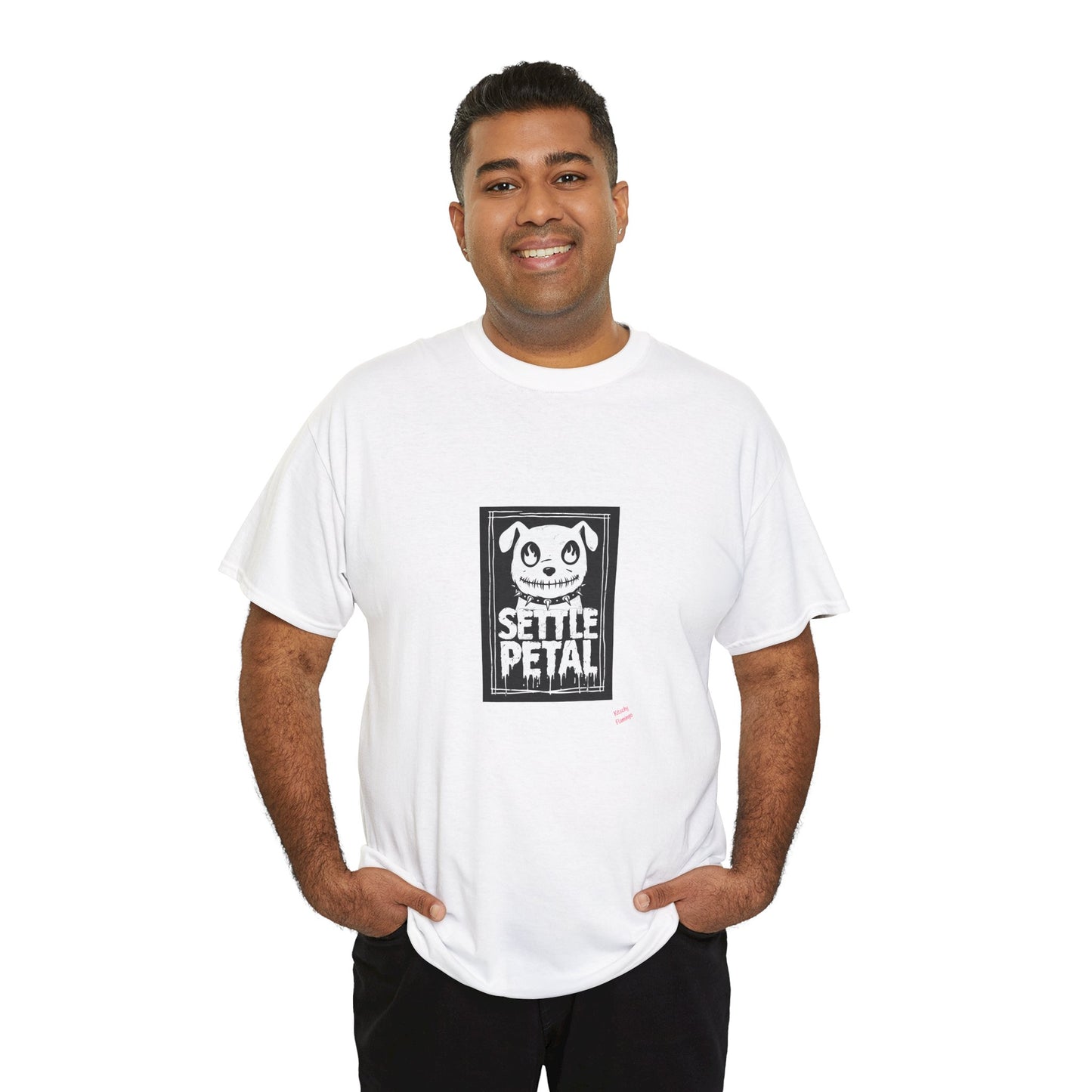 Settle Petal Dog Tee | Fun Unisex Cotton T-Shirt for Casual Wear