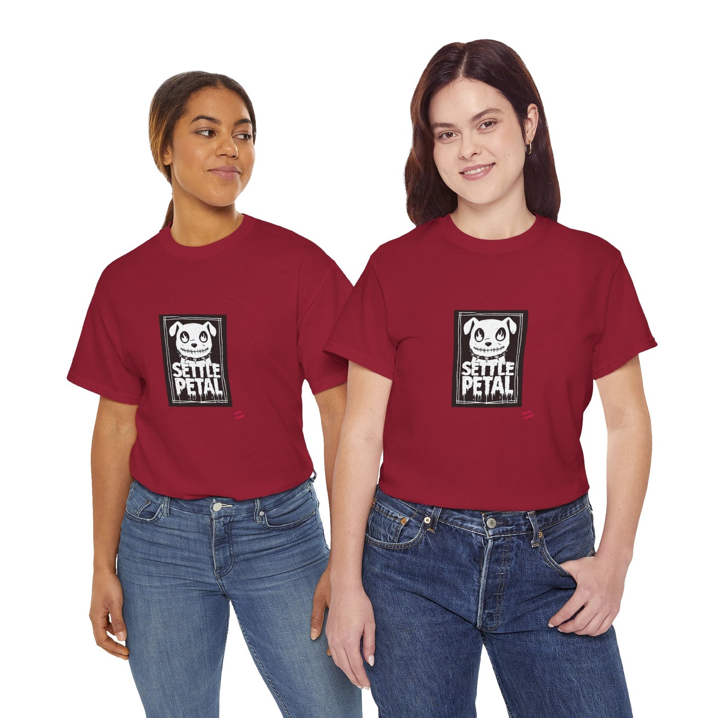 Settle Petal Dog Tee | Fun Unisex Cotton T-Shirt for Casual Wear