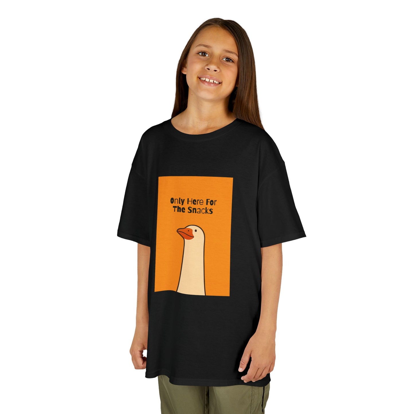 Only Here For The Snacks-Themed Kids Tee, Funny Kids T-Shirt, Cute Children's Apparel, Gift for Snack Lovers, Perfect for Birthday and Playdates