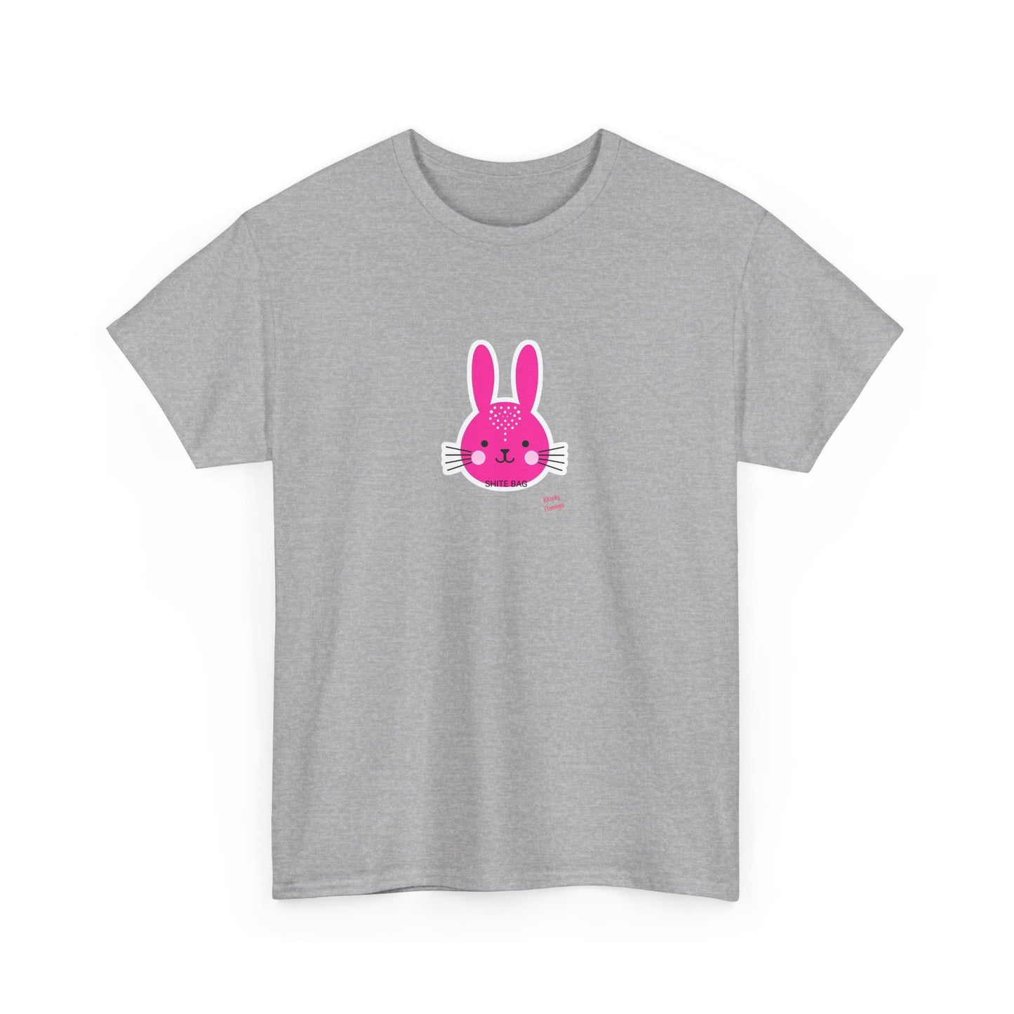 Sh*tebag Bunny Unisex Heavy Cotton Tee - Funny Graphic T-Shirt for Animal Lovers, Streetwear Fashion, Casual Wear, Lighthearted Style