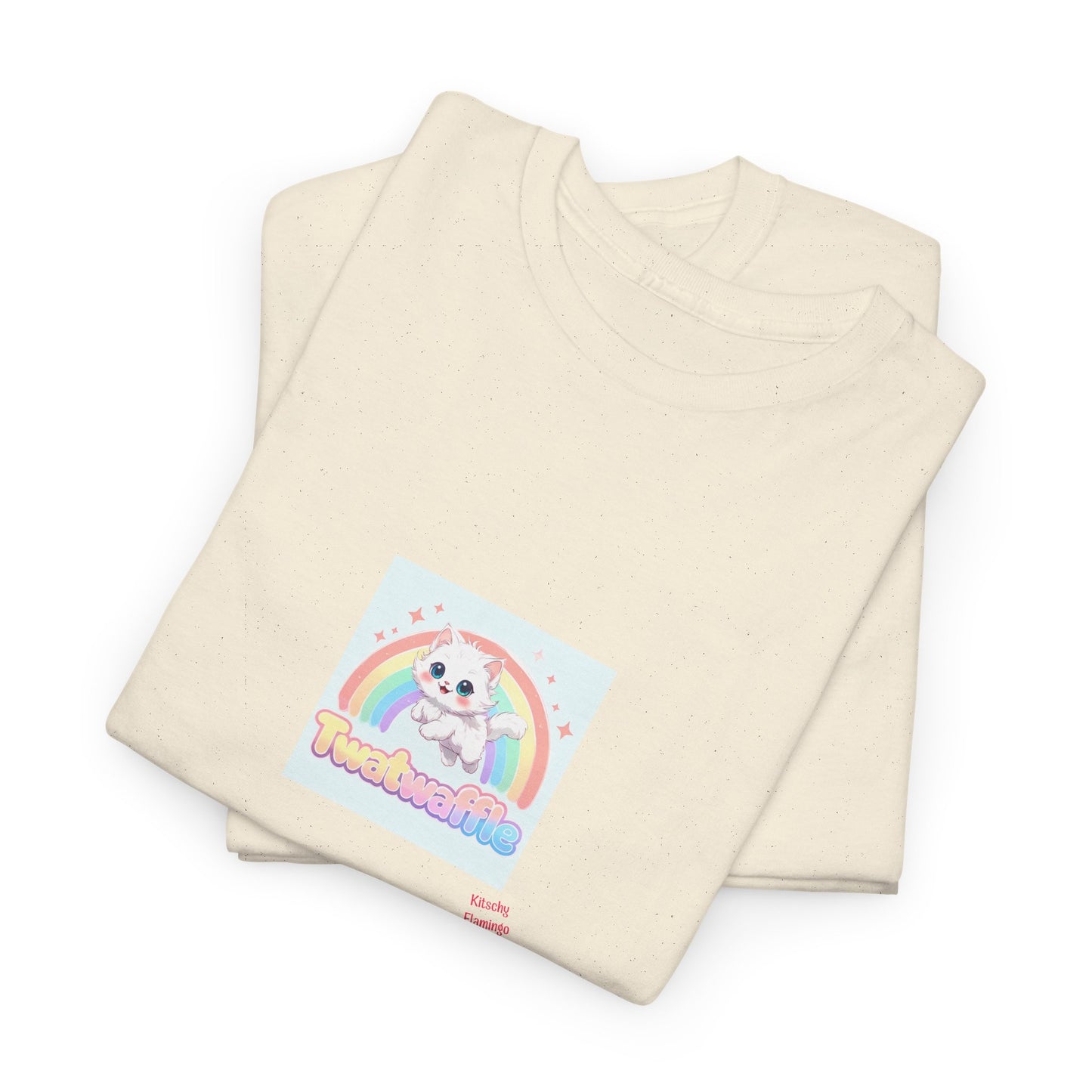 Cute but Rude Kitten Unisex Heavy Cotton Tee, Cute Pet Lover Shirt, Casual Everyday Wear, Animal [...]