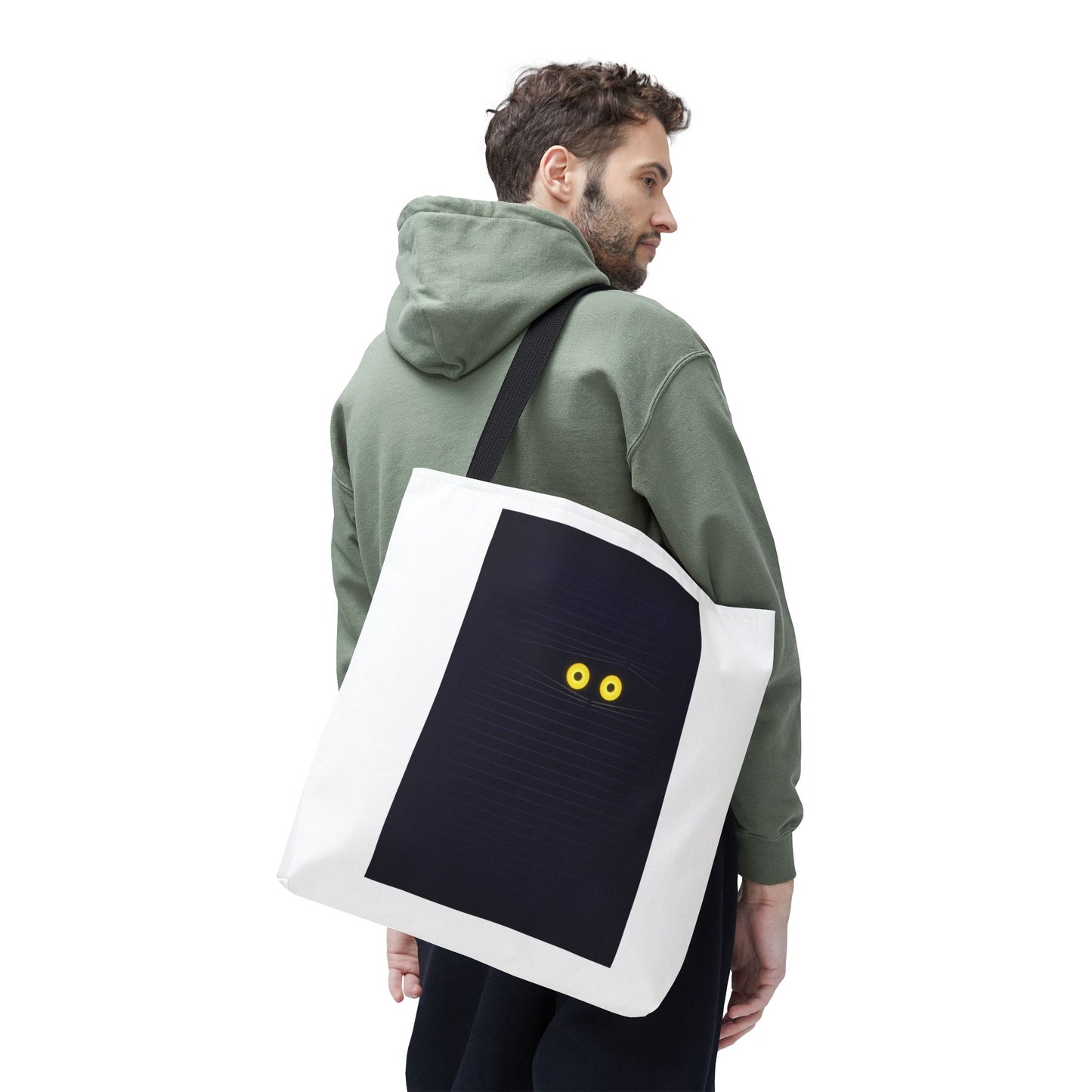 Spooky Eyes Tote Bag, Unique Art Tote, Eco-Friendly Shopping Bag, Stylish Everyday Carryall