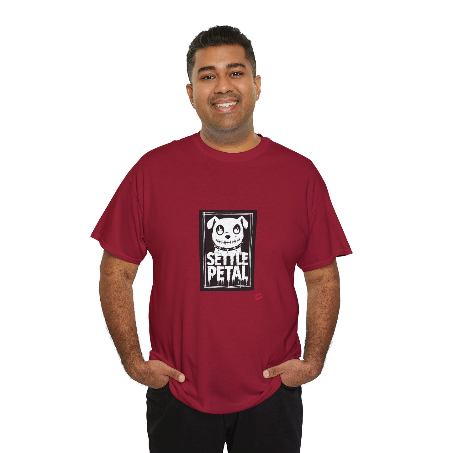 Settle Petal Dog Tee | Fun Unisex Cotton T-Shirt for Casual Wear