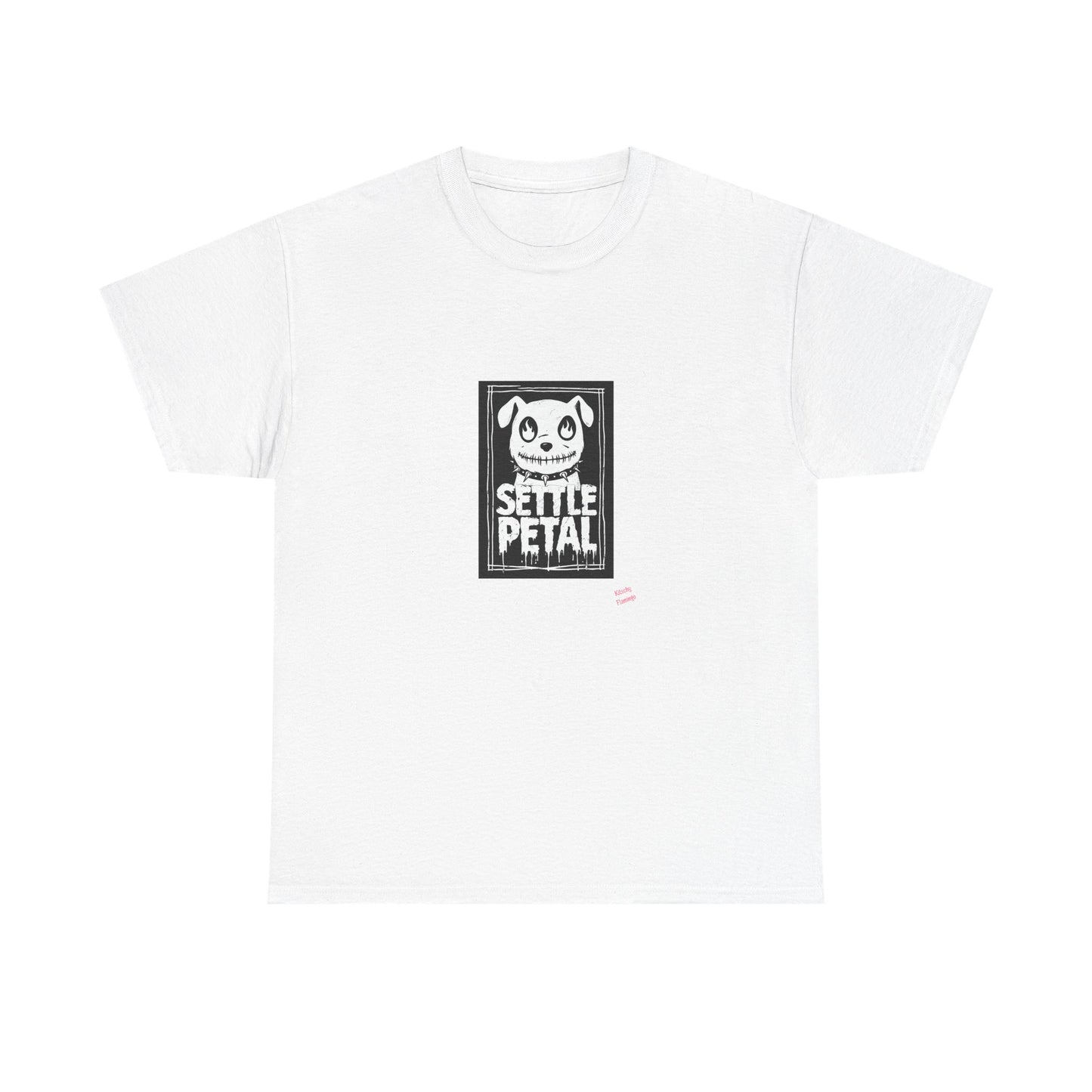Settle Petal Dog Tee | Fun Unisex Cotton T-Shirt for Casual Wear