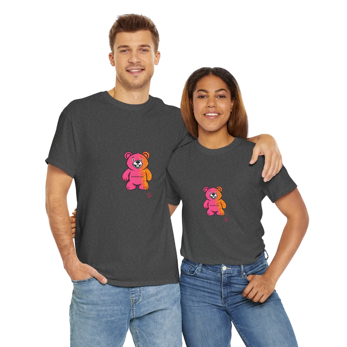 Cute Cartoon Swear Bear Tee, Fun Graphic T-Shirt, Unisex Gift, Summer Wear, Casual Fashion, Funny T-shirt