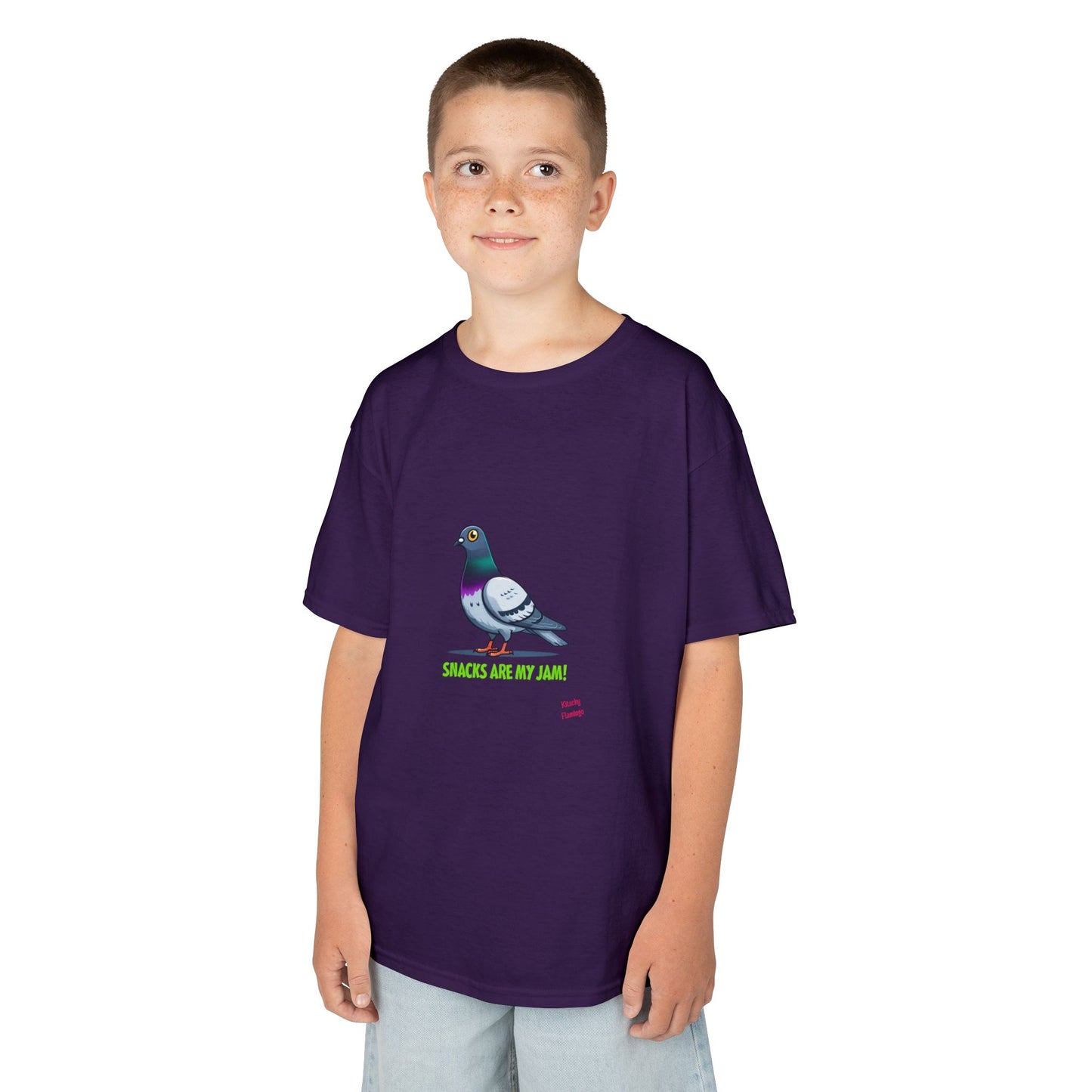 Kids Snack-Themed Tee, Fun Gifts for Kids, Bird Lovers T-Shirt, Cute Summer Outfits, Birthday Party Apparel
