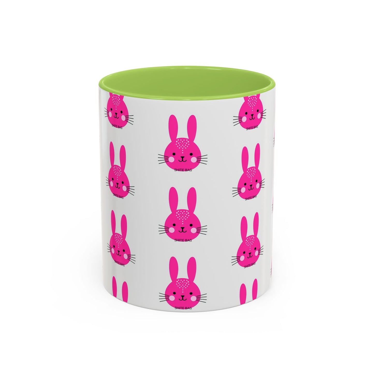 Cute Sweary Bunny Accent Coffee Mug - Fun Kitchen Decor, Coffee Lover's Cup