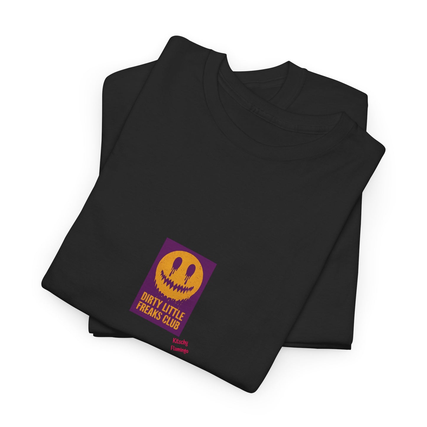"Dirty Little Freaks Club" Unisex Heavy Cotton Tee, Casual Shirt, Graphic Tee, Trendy Outfit, Gift for Friends, Streetwear Essential