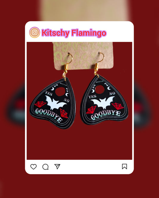 Ouija Planchette Earrings